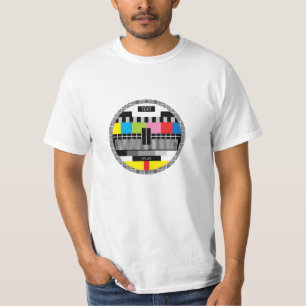 Nostalgia Retro TV Monoscopes No Signal Sign T-Shirt