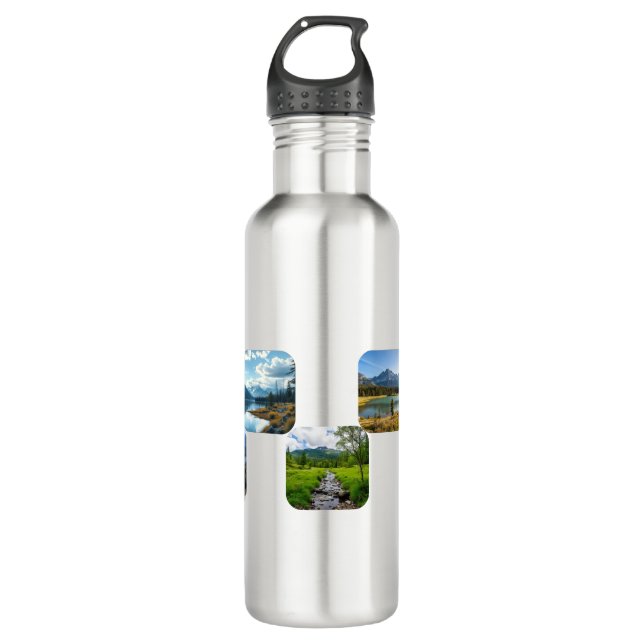 nostalgia vacation personalise  710 ml water bottle (Front)