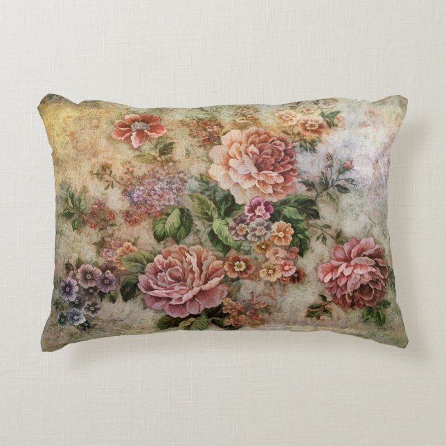 NOSTALGIA- Vintage Roses Decorative Cushion (Front)