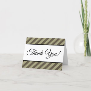 Nostalgic and Traditional "Thank You!" Thank You Card