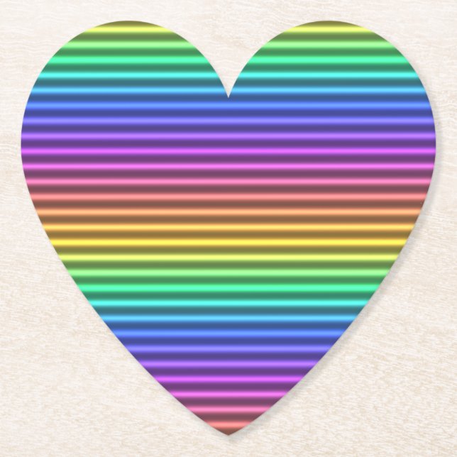 nostalgic arcade stripe : paper coaster (Front)