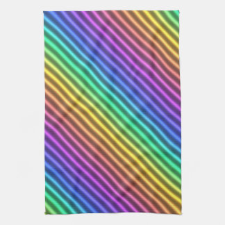 nostalgic arcade stripe : tea towel