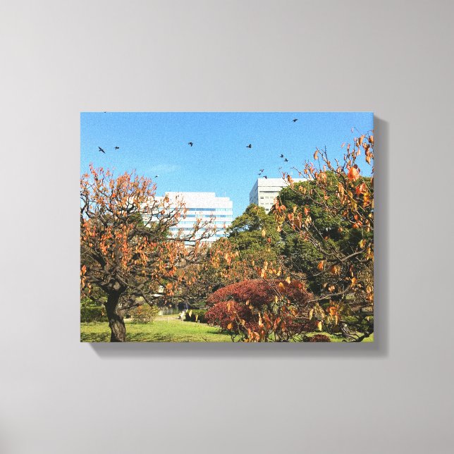Nostalgic Autumn Sky Canvas Print (Front)