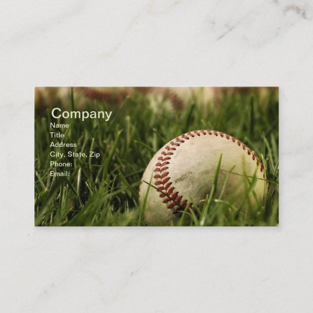 Nostalgic Baseballs Business Card (Front)