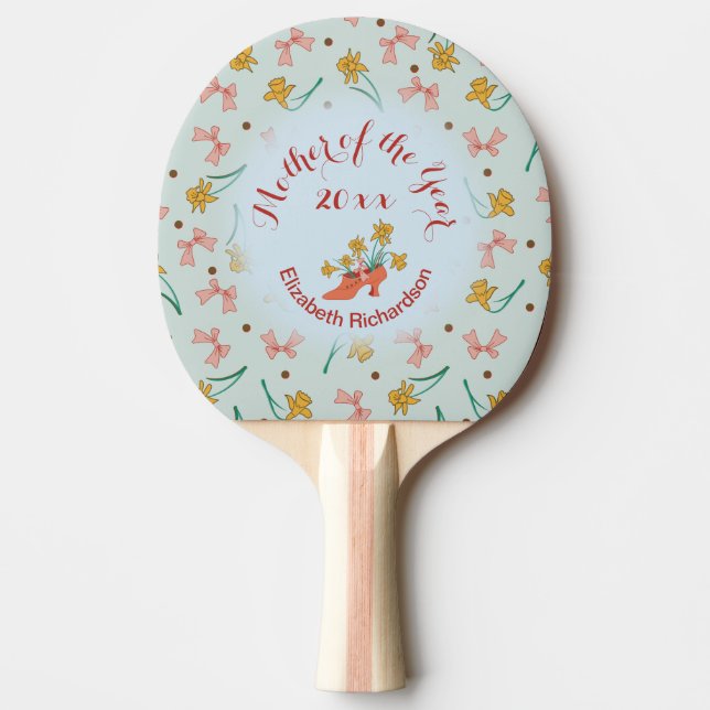 Nostalgic Blooming Buttercups Ping Pong Paddle (Front)