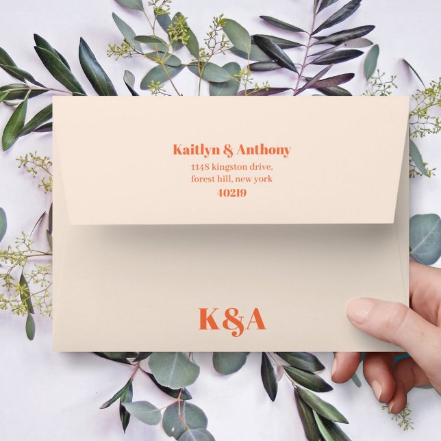 Nostalgic Charm Retro Wedding Envelope (Creator Uploaded)