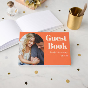 Nostalgic Charm Retro Wedding Guest Book