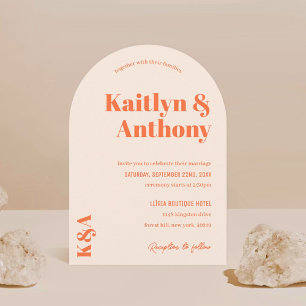 Nostalgic Charm Retro Wedding Invitation