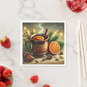 Nostalgic Christmas Market Mulled Wine Découpage Napkin