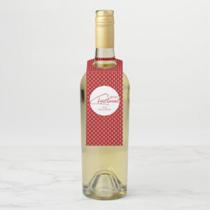 Nostalgic Christmas Script Bottle Hanger Tags