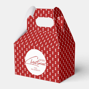 Nostalgic Christmas Script Holiday Favour Box