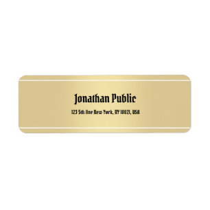 Nostalgic Classic Calligraphy Text Gold Template