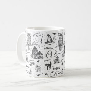 Nostalgic Classic Halloween Print Coffee Mug