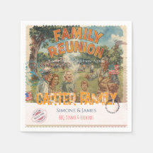 Nostalgic Family Reunion Vintage Americana