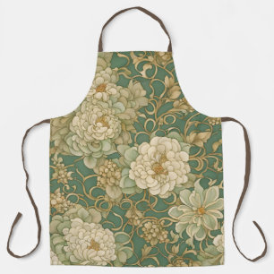 Nostalgic Florals in Vintage Hues Apron