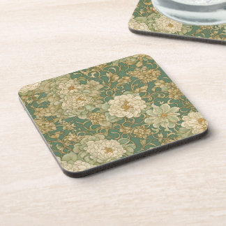 Nostalgic Florals in Vintage Hues Coaster
