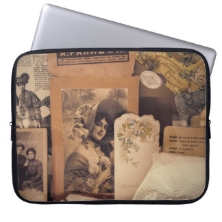 Nostalgic Glamour: Vintage Russian Portraits. Laptop Sleeve