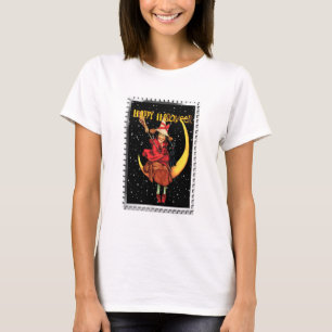 Nostalgic Halloween Good Witch and her Cat T-Shirt