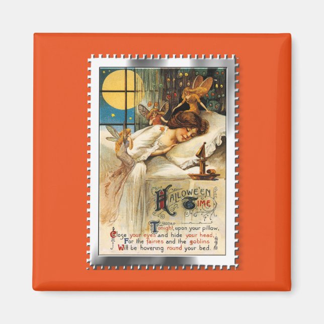Nostalgic Halloween Slumber Goblins and Fairies Magnet (Front)