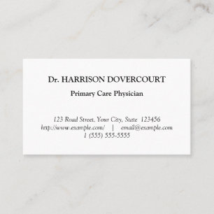 Nostalgic Health Care Professional Business Card