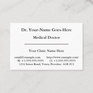 Nostalgic, Health Care Specialist Business Card