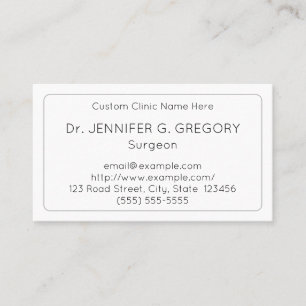 Nostalgic, Healthcare Specialist Business Card