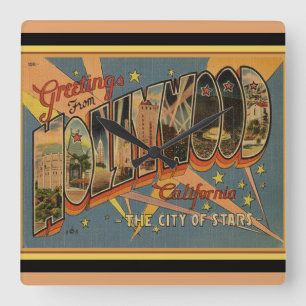 Nostalgic Hollywood Square Wall Clock