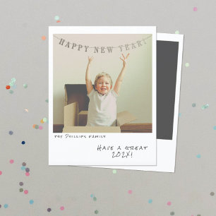 Nostalgic Instant Photo New Year Card