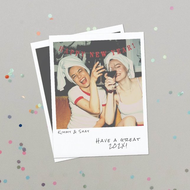 Nostalgic Instant Photo New Year Card (Creator Uploaded)