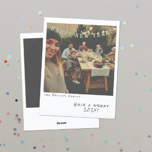 Nostalgic Instant Photo New Year Card