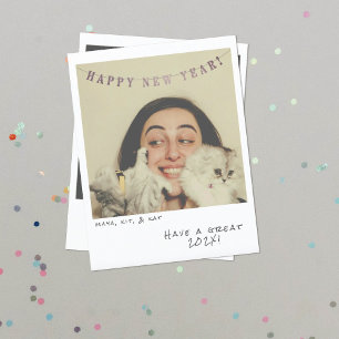 Nostalgic Instant Photo New Year Card