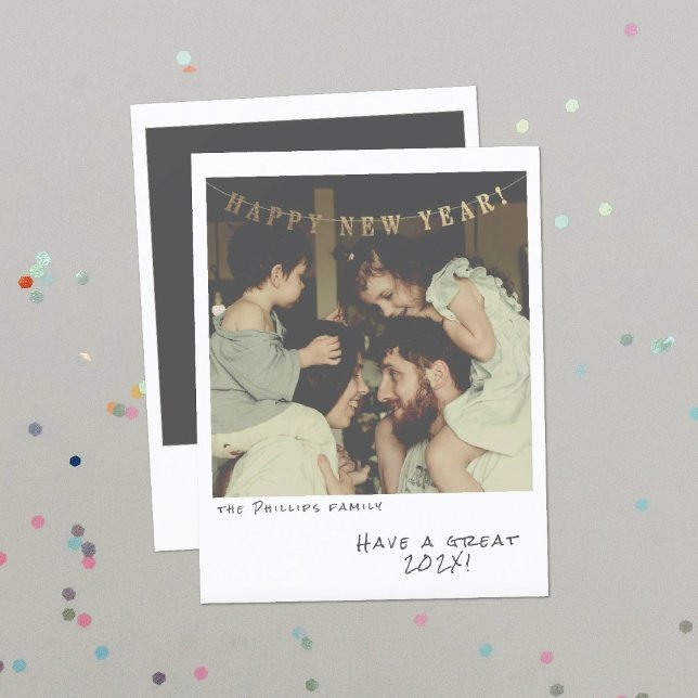 Nostalgic Instant Photo New Year Card (Creator Uploaded)
