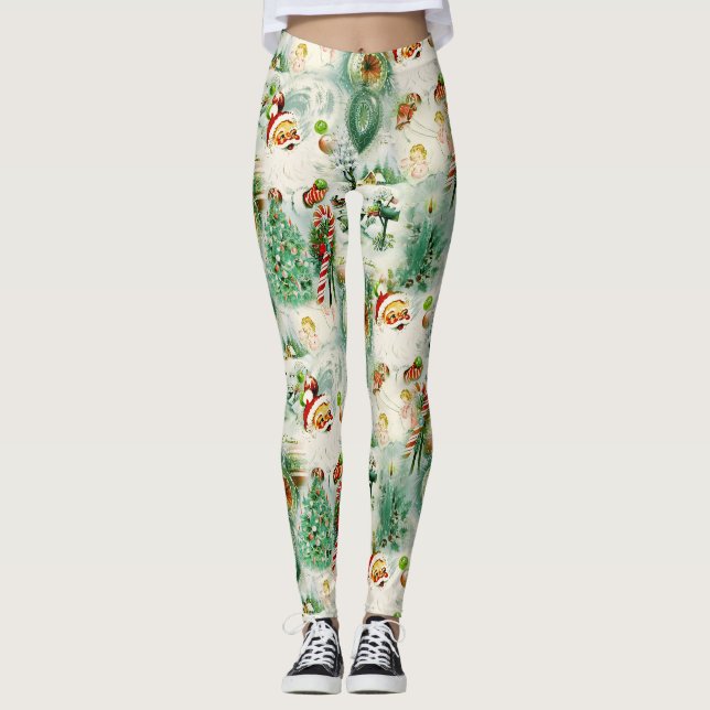Nostalgic Kitschmas  Leggings (Front)