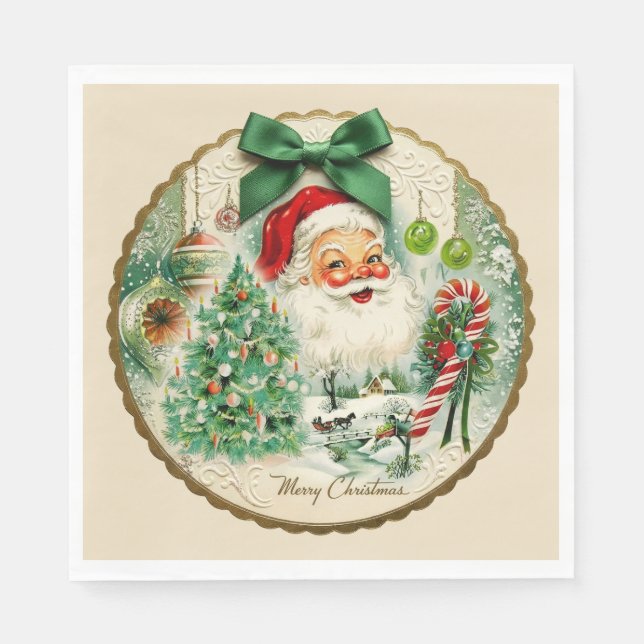 Nostalgic Kitschmas  Napkin (Front)