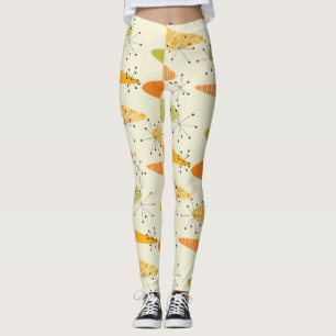 Nostalgic Middle Age Geometric Pattern Leggings