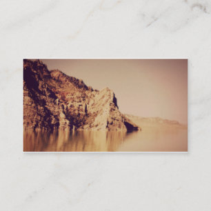Nostalgic Mountains Water Funeral Memorial Card