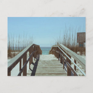 Nostalgic Old Beach Access Pensacola Beach Postcard