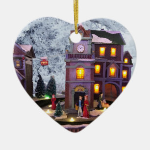 Nostalgic Old fashioned Village Ceramic Tree Decoration