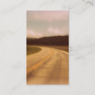 Nostalgic Open Road Funeral Prayer Card Vertical