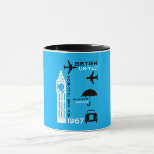 Nostalgic Retro Airline Poster Mug