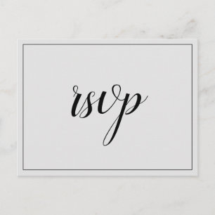 Nostalgic "rsvp" Postcard