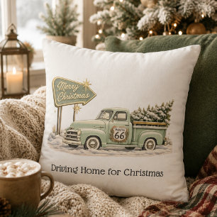 Nostalgic Sage Christmas Homecoming Cushion