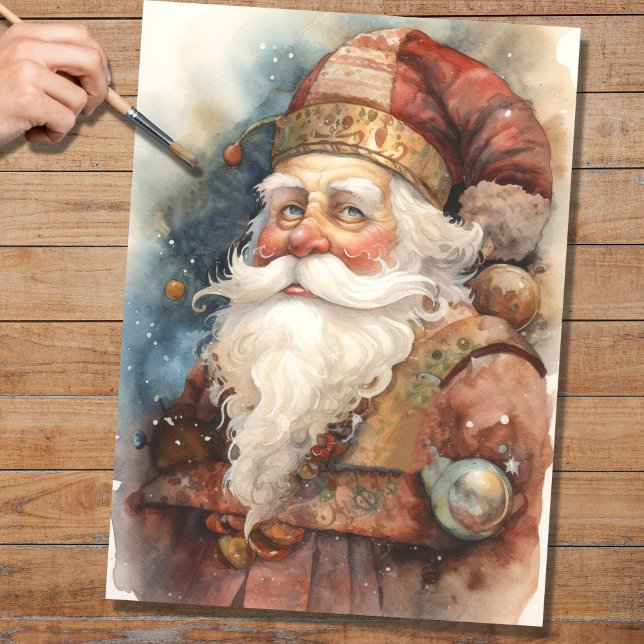 Nostalgic Santa 2 Decoupage Paper (Creator Uploaded)