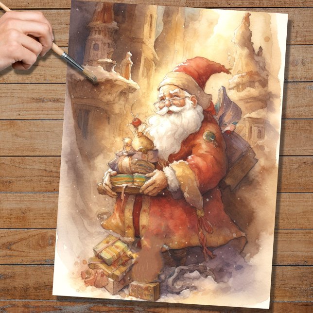 Nostalgic Santa 4 Decoupage Paper (Creator Uploaded)