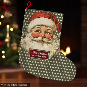 Nostalgic Santa Claus Holiday Stocking Gift