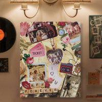 Nostalgic Scrapbook BFF Forever Photo Collage