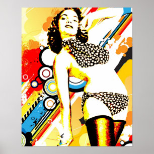 Nostalgic Seduction - Polka Dottie Poster