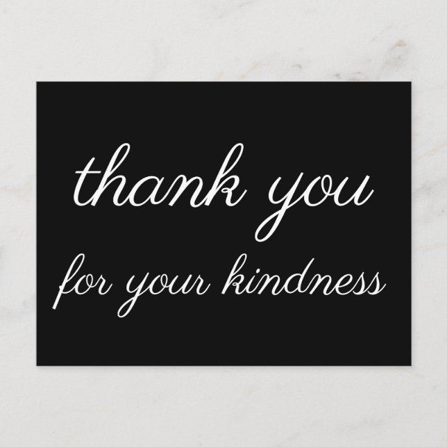 Nostalgic "thank you for your kindness" Postcard (Front)