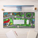 Nostalgic track Carpet Car Road, 90s Childhood Desk Mat<br><div class="desc">Perfect Desk Mat for your home or office. Nostalgic track carpet Car Road,  90s nostalgia Desk Mat</div>