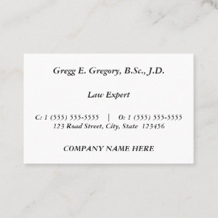 Nostalgic, Vintage Business Card